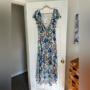 Parker High Low Floral Dress